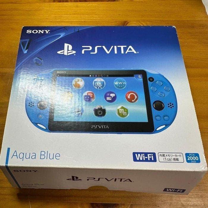 Sony - PSVita - Sony PS Vita Aqua Blue - Complete Set (CIB), Spelcomputers en Games, Spelcomputers | Overige Accessoires