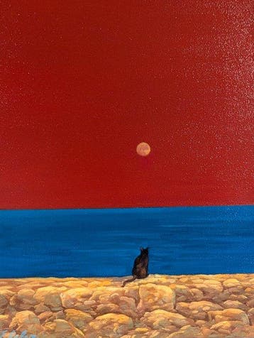 Enea Solari (XX-XXI) - Il gatto e la luna rossa