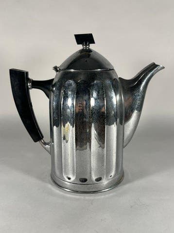 Koffiepot - Metaal, Bakeliet - art-deco