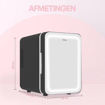 Mini koelkast - Skincare Fridge - Frigobox - 4 Liter - Zwart, Witgoed en Apparatuur, Verzenden