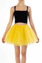 KIMU® Tutu Geel Tule Rokje 98 104 110 116 Gele Petticoat Rok, Kinderen en Baby's, Carnavalskleding en Verkleedspullen, Ophalen of Verzenden