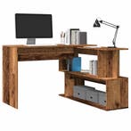 vidaXL Hoekbureau 200,5x50x76 cm bewerkt hout oud, Verzenden, Nieuw