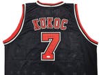 NBA - Toni Kukoc - Autograph - Zwart maatwerk basketbalshirt, Nieuw