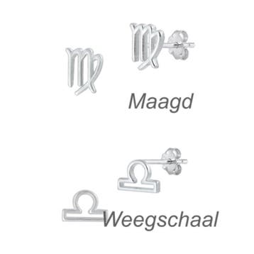Zilveren mini sterrenbeeld oorstekers, Verzenden, Nieuw, Zilver
