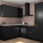 Zwarte keuken Boekarest 117005, Huis en Inrichting, Keuken | Complete keukens, Verzenden, Nieuw