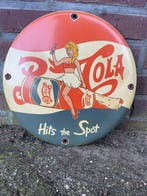 Vintage Pepsi-Cola emaille reclamebord – “Hits the Spot” –