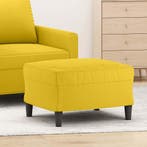 vidaXL Voetenbank 60x50x41 cm fluweel geel, Huis en Inrichting, Banken | Voetenbanken en Poefen, Verzenden, Nieuw