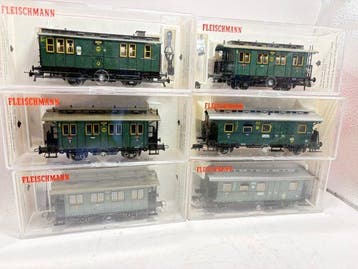 Fleischmann H0 - 5057/-58/-65 - Modeltrein personenwagen (6), Nieuw
