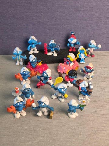 Peyo - Figuur - Smurfs in Cars and More (20) - Rubber
