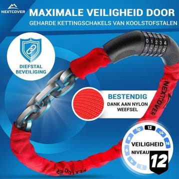2dekans | Nextcover Cijferslot - SafeSecure - 5-Cijferig -, Ophalen of Verzenden, Zo goed als nieuw, Nextcover