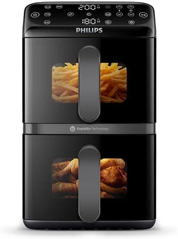 Philips NA460/00 Airfryer 10L - PFAS-vrij - 35% voordeel, Ophalen of Verzenden, Gebruikt, Airfryer XXL, 1500 gram of meer