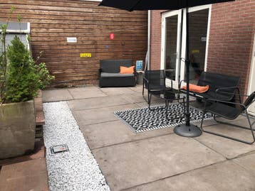 Kunststof Steenschotten 150x95x5, Terras, Plantenbak, Zo goed als nieuw