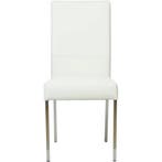 Leren eetkamerstoel Real - Toledo Bianco (gebroken wit) -, Huis en Inrichting, Stoelen, Wit, Nieuw, Ophalen of Verzenden, Industrieel, Modern