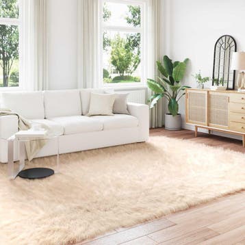 vidaXL Tapijt van imitatie TAFALLA Beige 200 x 280 cm, Verzenden, Nieuw, Beige