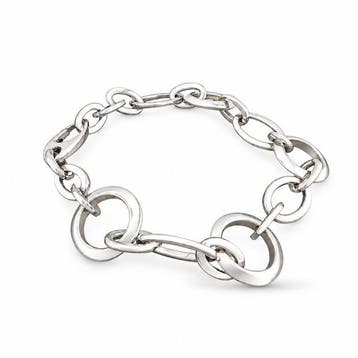 Armband - 18 karaat 18K witgoud interlockende cirkel- en, Nieuw