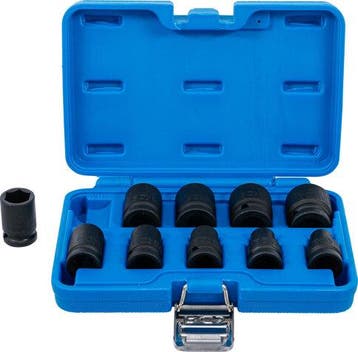 Kracht dopsleutelset zeskant (1/2) 3/8 - 15/16 inches 10-dlg, Verzenden, Nieuw