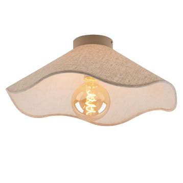 Japandi plafondlamp beige, Mimi, Ophalen of Verzenden, Nieuw, Stof, Japandi