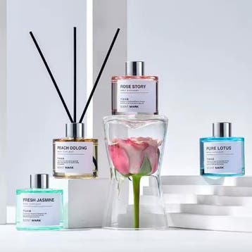 Riet Diffuser 50 ml met Lavendel en Jasmijn Geurstokjes, Verzenden, Nieuw