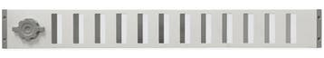 Aluminium afsluitbaar schuifrooster opbouw 750 x 90mm - WIT, Verzenden, Nieuw