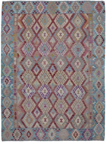 Handgeweven Designer Kelim – Afghan Design - Kelim - 340 cm, Nieuw