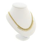 Gouden Cleopatra collier (Ketting), Sieraden, Tassen en Uiterlijk, Kettingen, Ophalen of Verzenden, Gebruikt, Overige kleuren