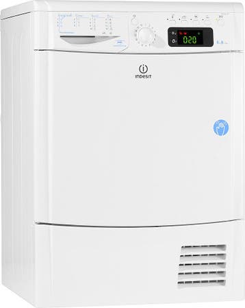 Indesit Idceg45 - Condensdroger - 8 kg - 68 dB - Uitgestelde, Witgoed en Apparatuur, Ophalen of Verzenden, Zo goed als nieuw, Voorlader