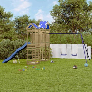 vidaXL Speelhuis geïmpregneerd grenenhout, Verzenden, Nieuw