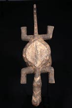 Dansmasker - Krokodil Gnou Gurunsi masker - 44 cm -