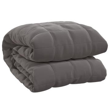 Gewichtendeken grijs 11kg | Tweedekansje | OP=OP, Tweepersoons, Ophalen of Verzenden, Grijs, Deken of Dekbed
