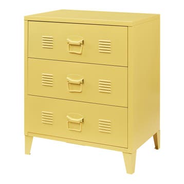 Ladekast Hämeenlinna commode met lades 72x60x40 cm geel [en., Verzenden, Nieuw