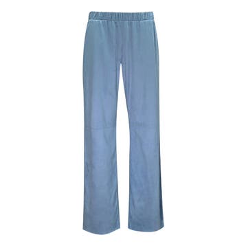 Pennyblack • blauwe pantalon suèdelook • 36 (IT42), Nieuw, Pennyblack, Maat 36 (S), Verzenden