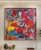 Nguyen Robert (1958) - Existence 80 80 cm, Antiek en Kunst