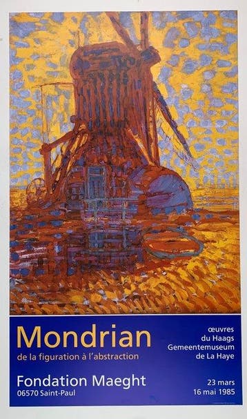 Piet Mondrian - Moulin au Soleil, 1908 - Original Exhibition