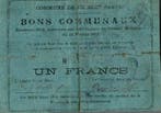 France Komitat 62 Recourt Bon Pour 1 Franc 10/07/1915, Verzenden