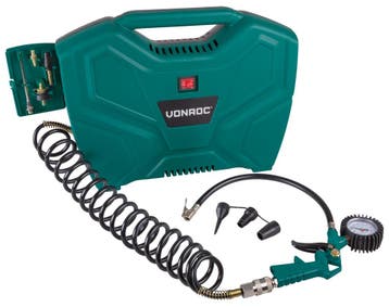 Draagbare compressor 1100W - 8 bar | Olievrij – Incl. 11, Verzenden, Nieuw