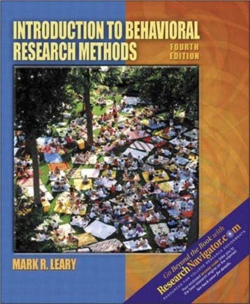 Introduction to Behavioral Research Methods - Leary, Verzenden, Gelezen