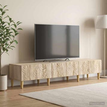 vidaXL TV-kast 147 x 34,5 x 30 cm Sonoma Eiken Bewerkt hout, Huis en Inrichting, Minder dan 50 cm, Verzenden, Nieuw, Minder dan 100 cm