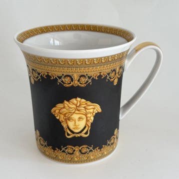 Rosenthal - Versace - Bekerglas - Beker met oor - 9 cm - Ik