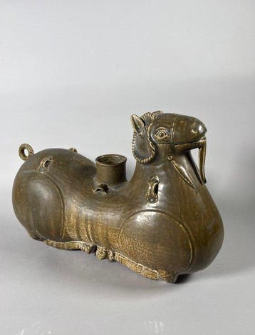 Westelijke Jin-dynastie (265–317) Terracotta Gedenkvaas in