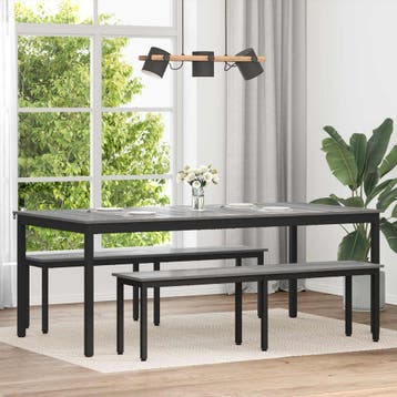 vidaXL Eettafels 200 x 100 x 75 cm Bewerkt hout Rechthoekig, Verzenden, Nieuw