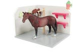 Kids Globe Paardenbox Wasbos Roze (schaal 1:24), Ophalen of Verzenden, Nieuw
