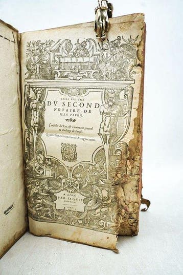 Jean Papon - Du second notaire de Jean Papon - 1599