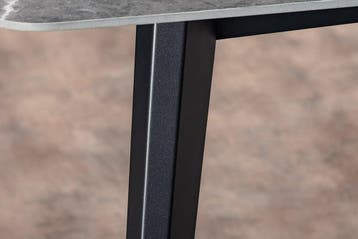 Moderne eettafel MILANO 180cm antraciet keramiek zwarte, Huis en Inrichting, Tafels | Eettafels, Ophalen of Verzenden, Nieuw