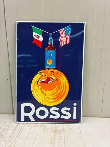 Rossi – Groot Emaille Reclamebord – Klassieke Italiaanse
