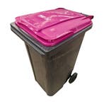 Afvalcontainer 240 liter, licht gebruikt - Grijs met roze, Huis en Inrichting, Woonaccessoires | Prullenbakken, Ophalen of Verzenden