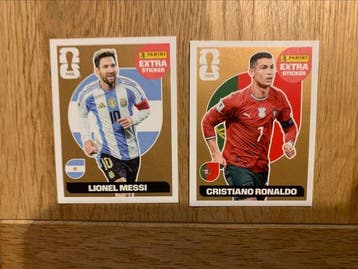 Panini Extra Sticker Cristiano Ronaldo, Lionel Messi - 2, Nieuw