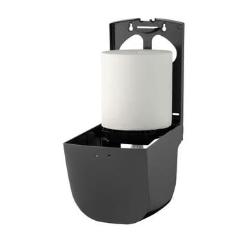 PlastiQline midi poetsroldispenser PQMidiCB - zwart, Verzenden