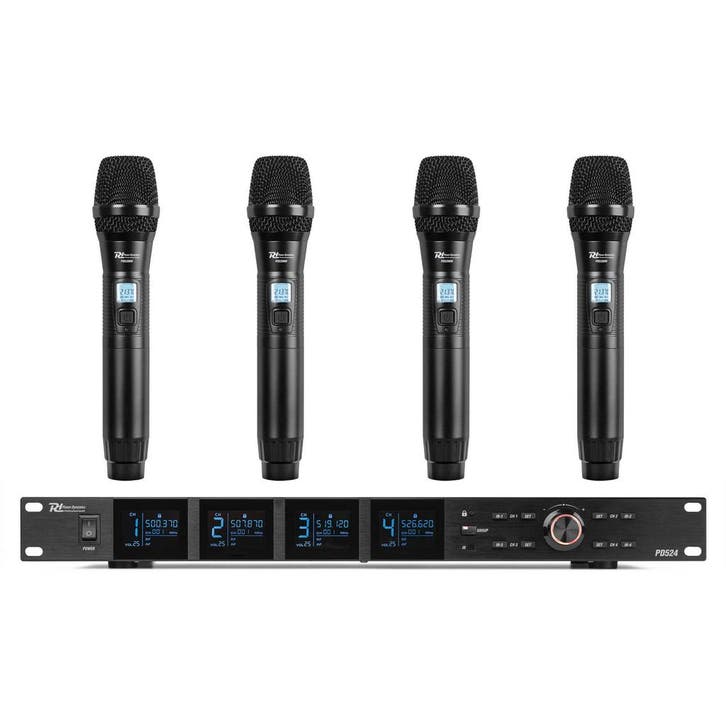 Retourdeal - Power Dynamics PD524 UHF draadloos microfoonsys, Muziek en Instrumenten, Microfoons, Zo goed als nieuw, Verzenden