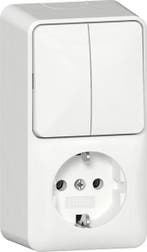 Gira Opbouw Combinatieschakelaar Stopcontact 16A 250V, Doe-het-zelf en Verbouw, Elektra en Kabels, Verzenden, Nieuw, Overige typen