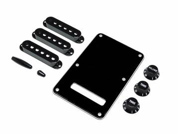 Fender Stratocaster accessoires kit zwart, Verzenden, Nieuw